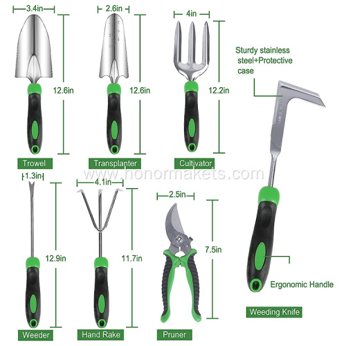 87 Piece Heavy Duty Gardening Tools Starter Kit hand garden tools set for gardening heavy duty with bag